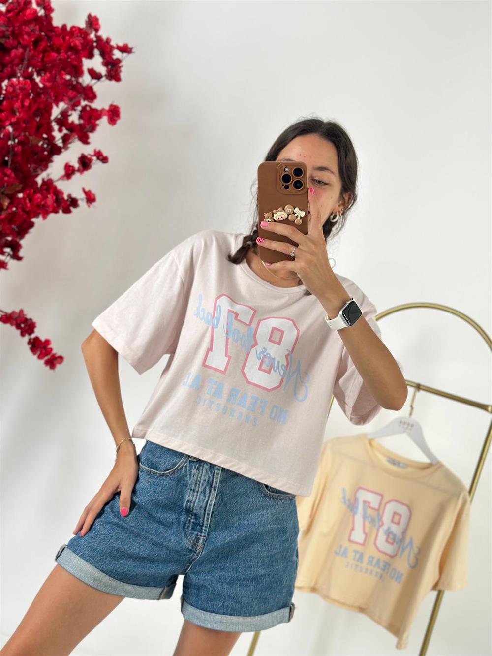 3346 Soft Pembe Tshirt