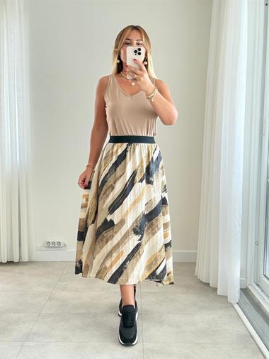 8257 Camel Modal Atlet Bluz