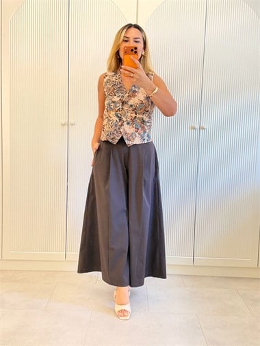 9681 Acı Kahve Premium Pantolon Etek