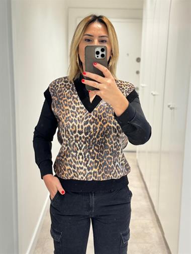 7182 Leopar Süveter