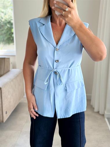 8378 Bebe Mavi Modal Bluz Ceket