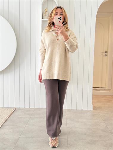 8828 Orj Marka Kahve Premium Modal Pantolon