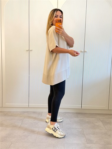 9766 Taş Yırtmaçlı Triko