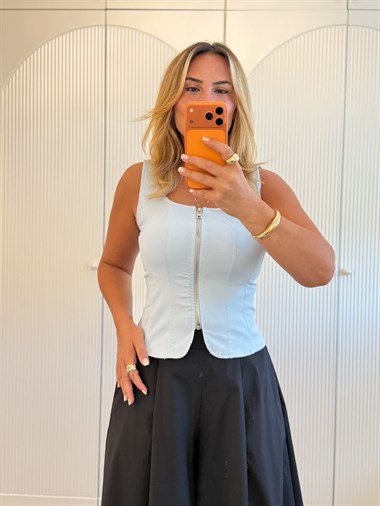 9611 Bebe Mavi Premium Bluz