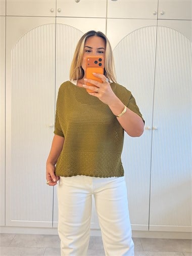 9692 Olive Delikli Triko