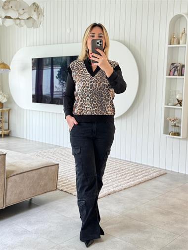 7182 Leopar Süveter