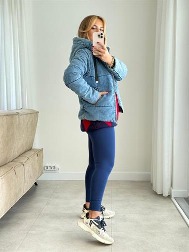 6782 Lacivert Orj Marka Yüksek Bel Tayt