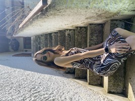 3212 Orj Marka Askılı Karışık Desen Elbise