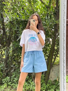 3147 Beyaz Sırt Detay T-Shirt