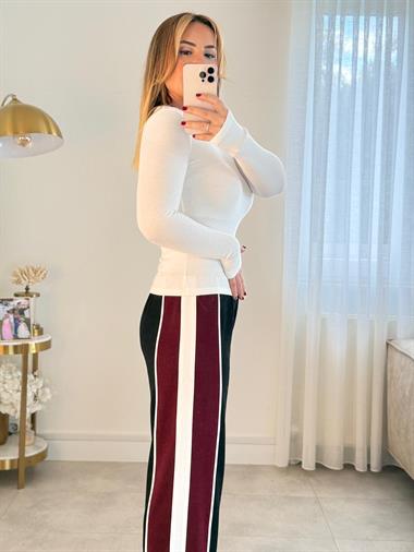 8757 Ekru Orj Marka Bisiklet Yaka Body