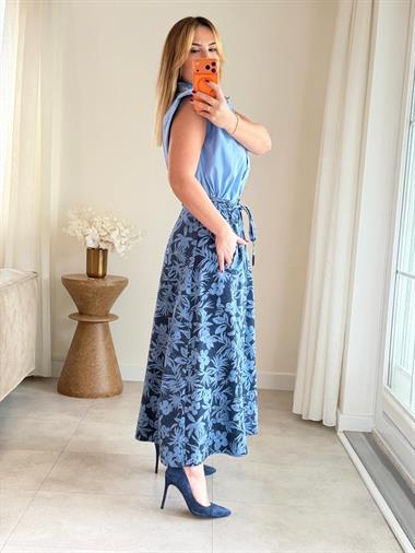 8999 Lacivert Premium Gabardin Etek