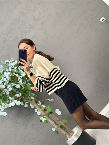 3382 Kısa Çizgili Triko