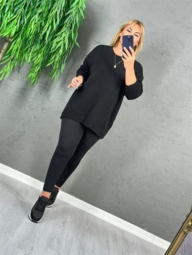 5188 Siyah Fitilli Tayt