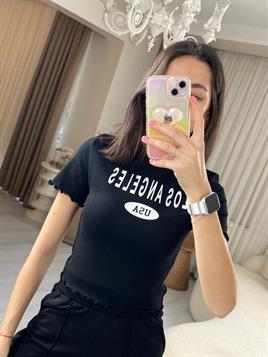 3237 Los Angeles Siyah Tshirt