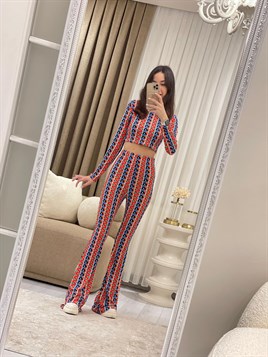 0054 Renkli Karışık Desen Takım 