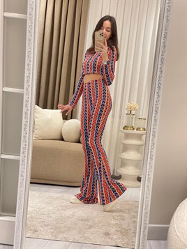 0054 Renkli Karışık Desen Takım 