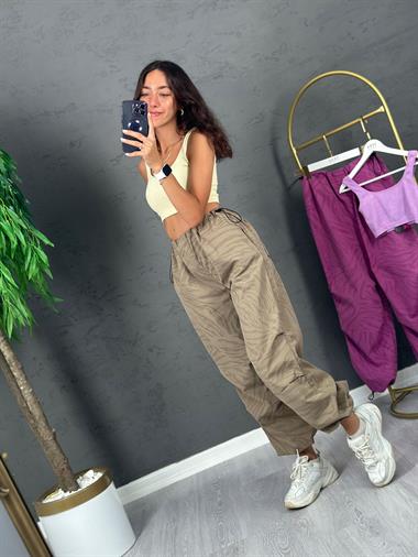 3250 Sarı Crop Atlet