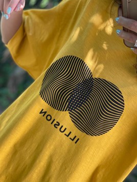 3156 Sarı Illusıon T-Shırt