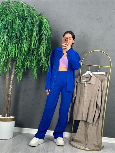 3364 Sax Örme Triko Takım