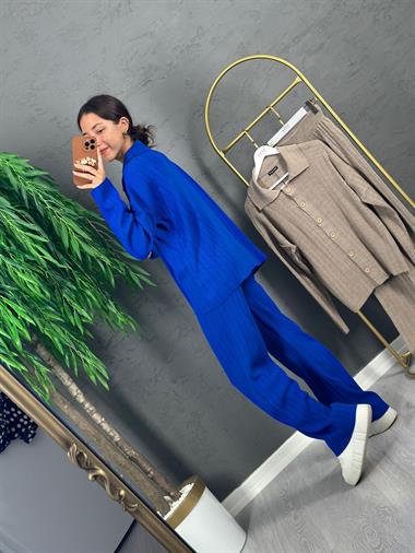 3364 Sax Örme Triko Takım