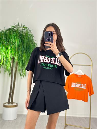3293 Siyah California Tshirt