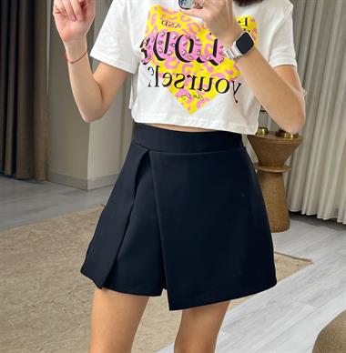 3259 Siyah Şortlu Etek