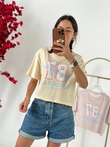 3347 Soft Sarı Tshirt
