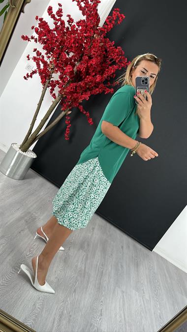 4793 Zümrüt V Yaka Modal Tshirt