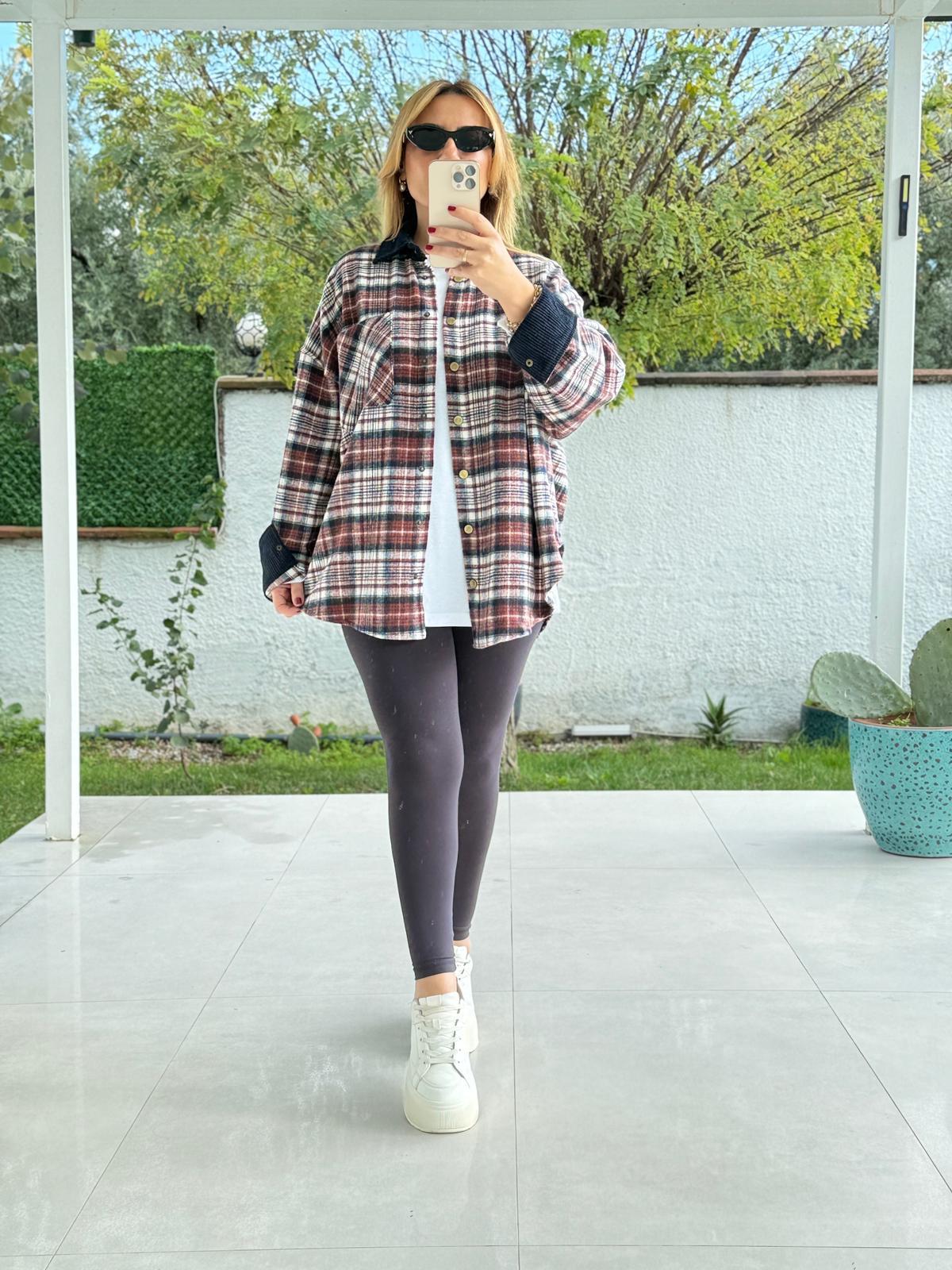 8770 Bordo Oduncu Gömlek