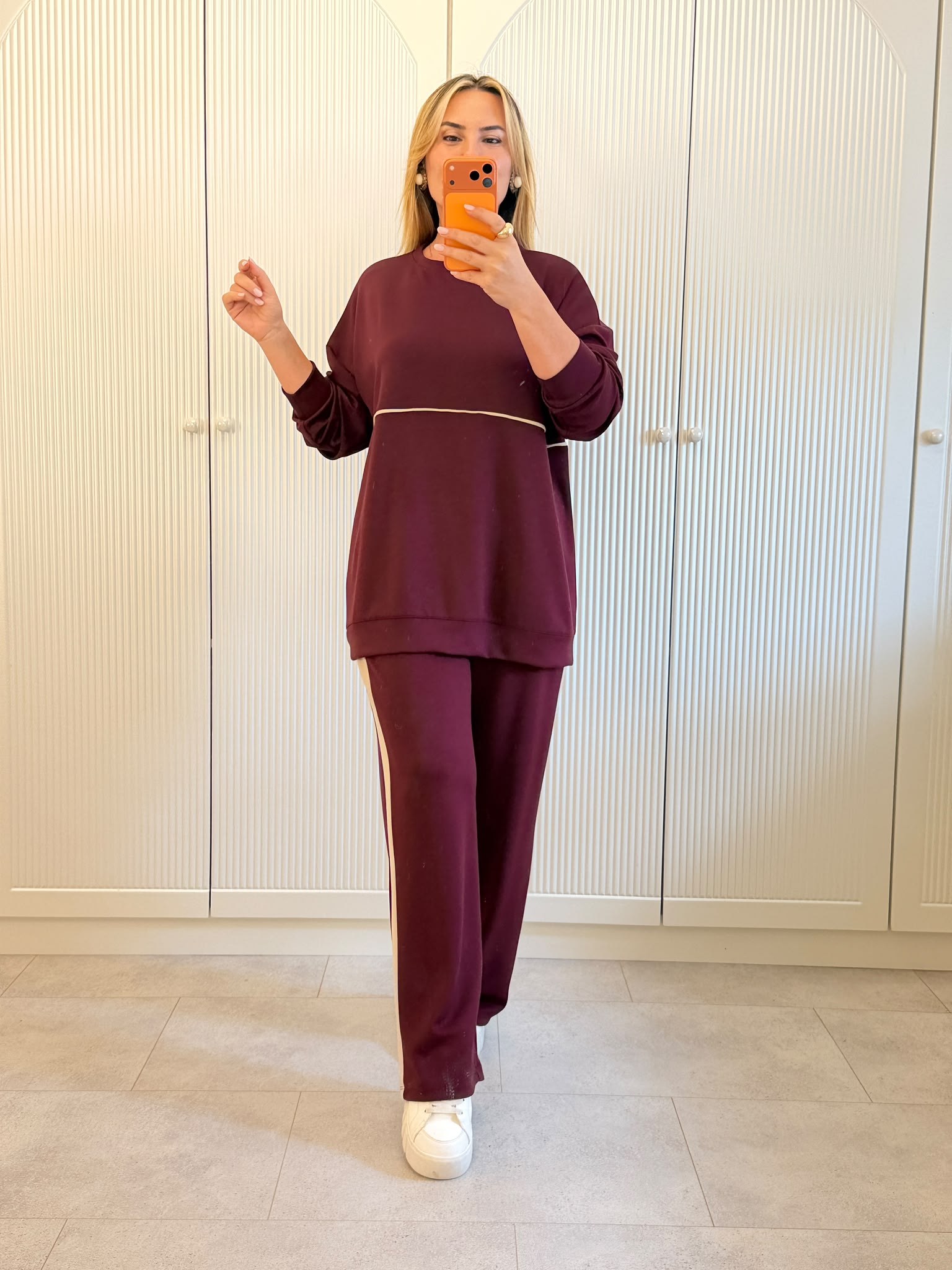 9782 Bordo Biye Detay Takım