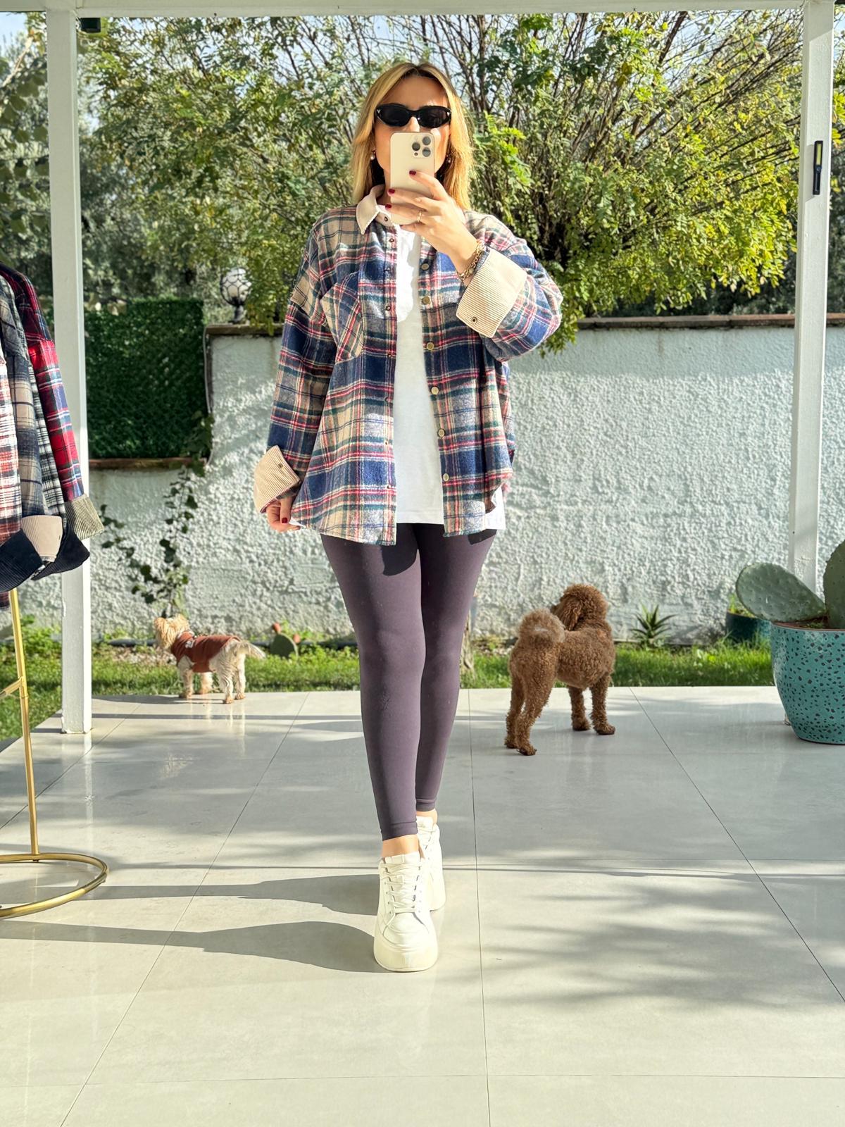 8774 Lacivert Oduncu Gömlek