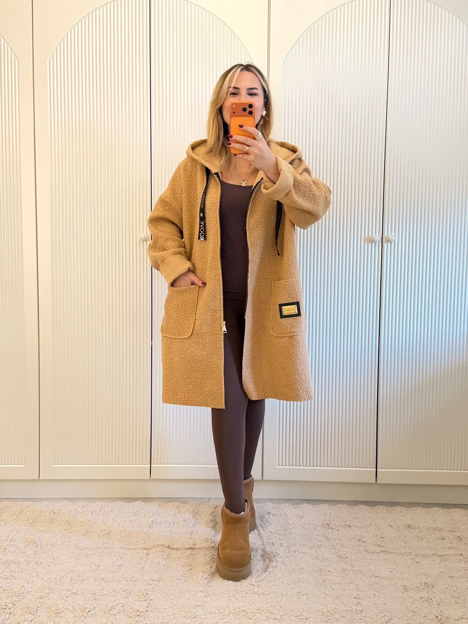 9879 Camel Buklet Hırka