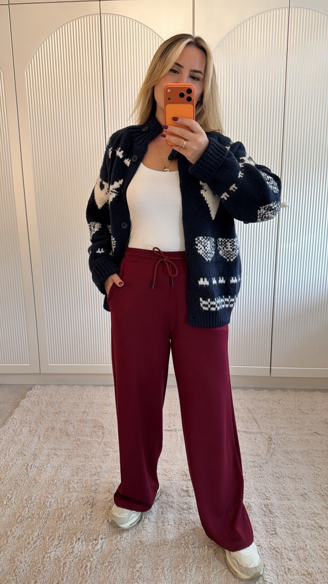 9869 Bordo Bel Lastikli Modal Eşofman Altı
