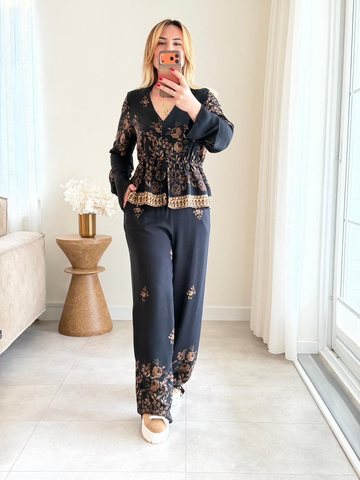 8969 Siyah Viskon Takım