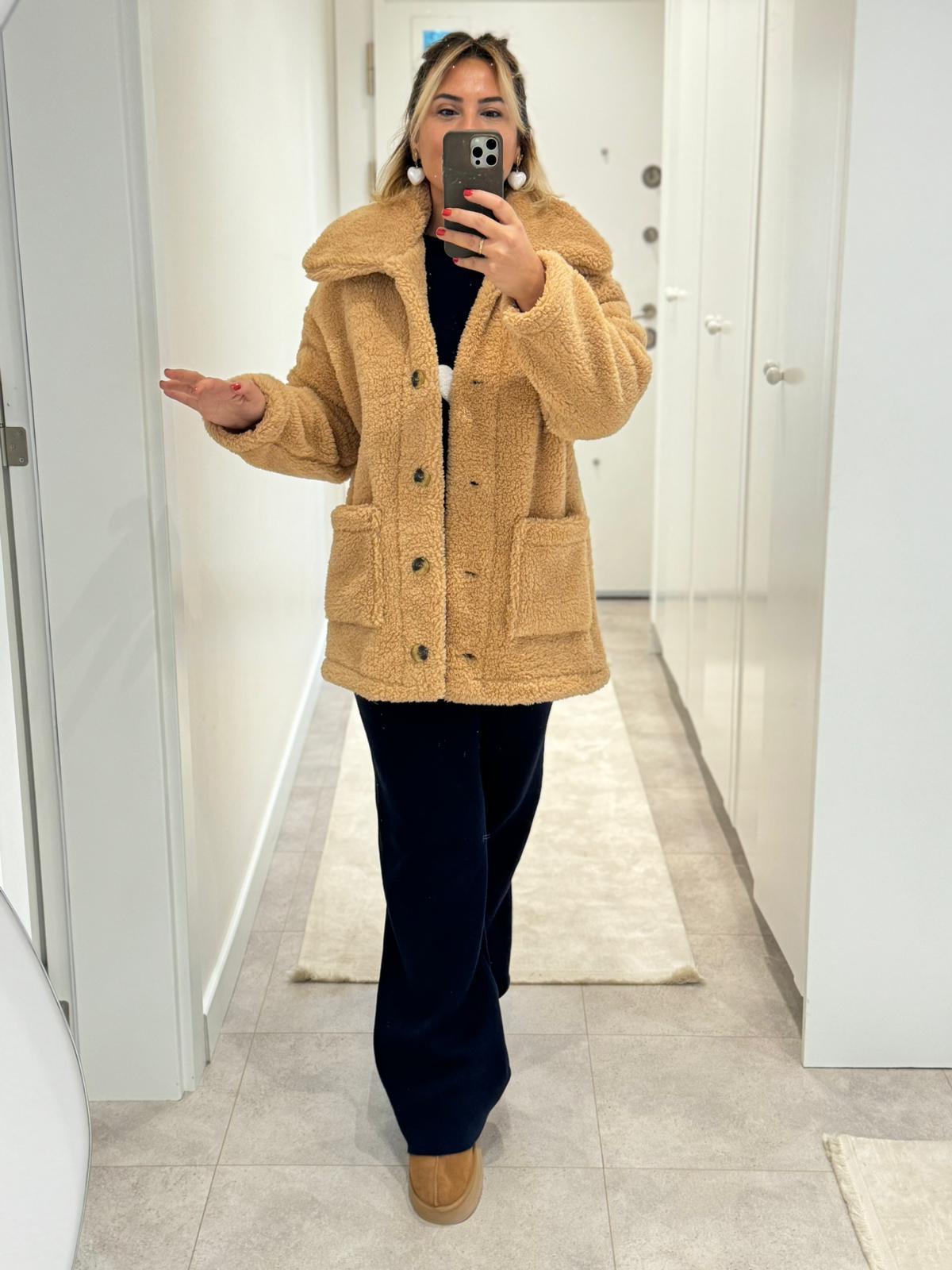 6724 Taba Peluş Mont