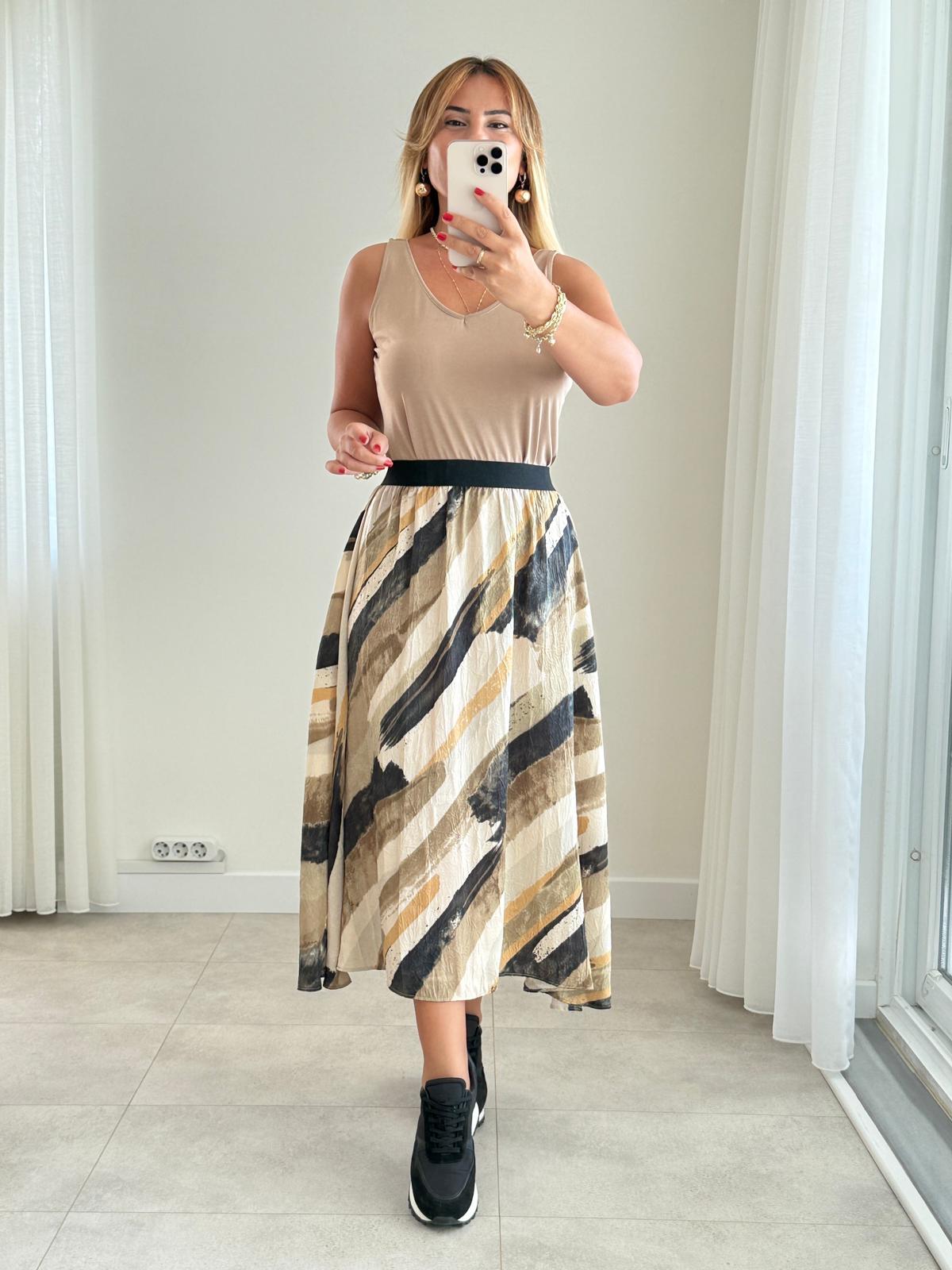 8257 Camel Modal Atlet Bluz