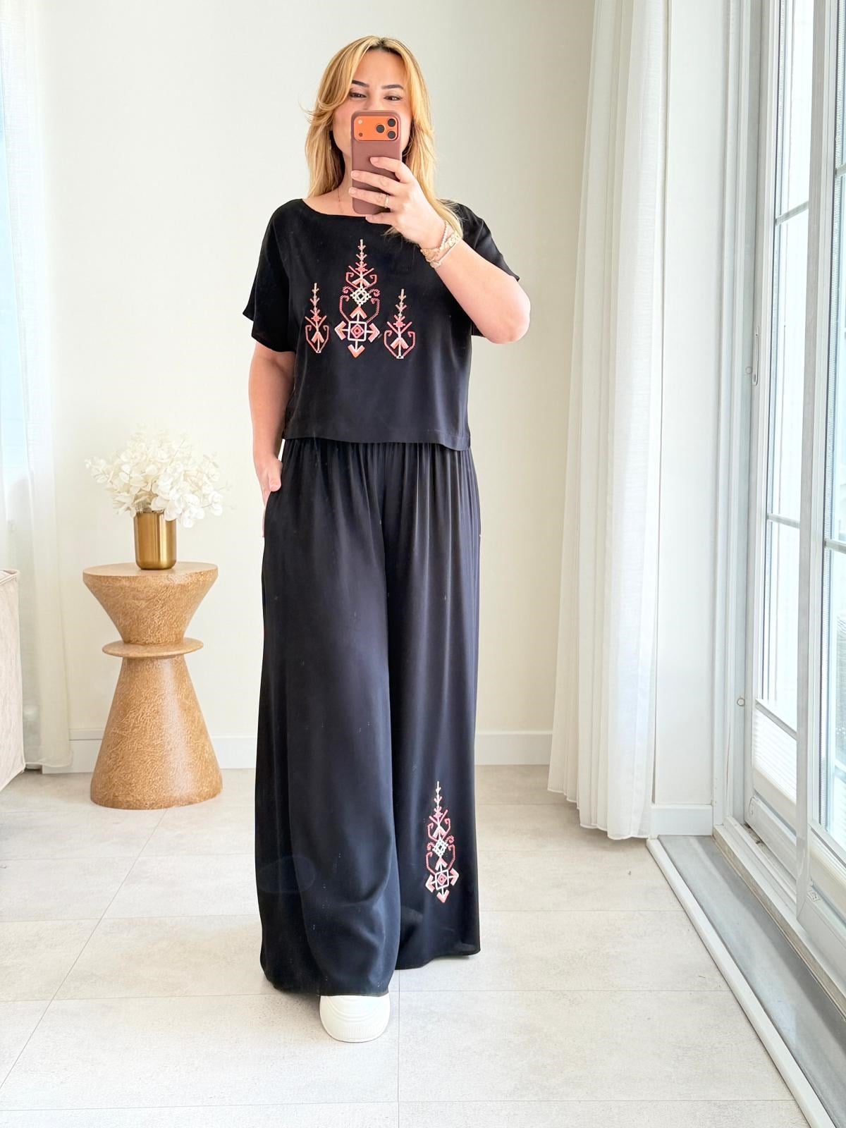 9095 Siyah Nakış İşleme Takım