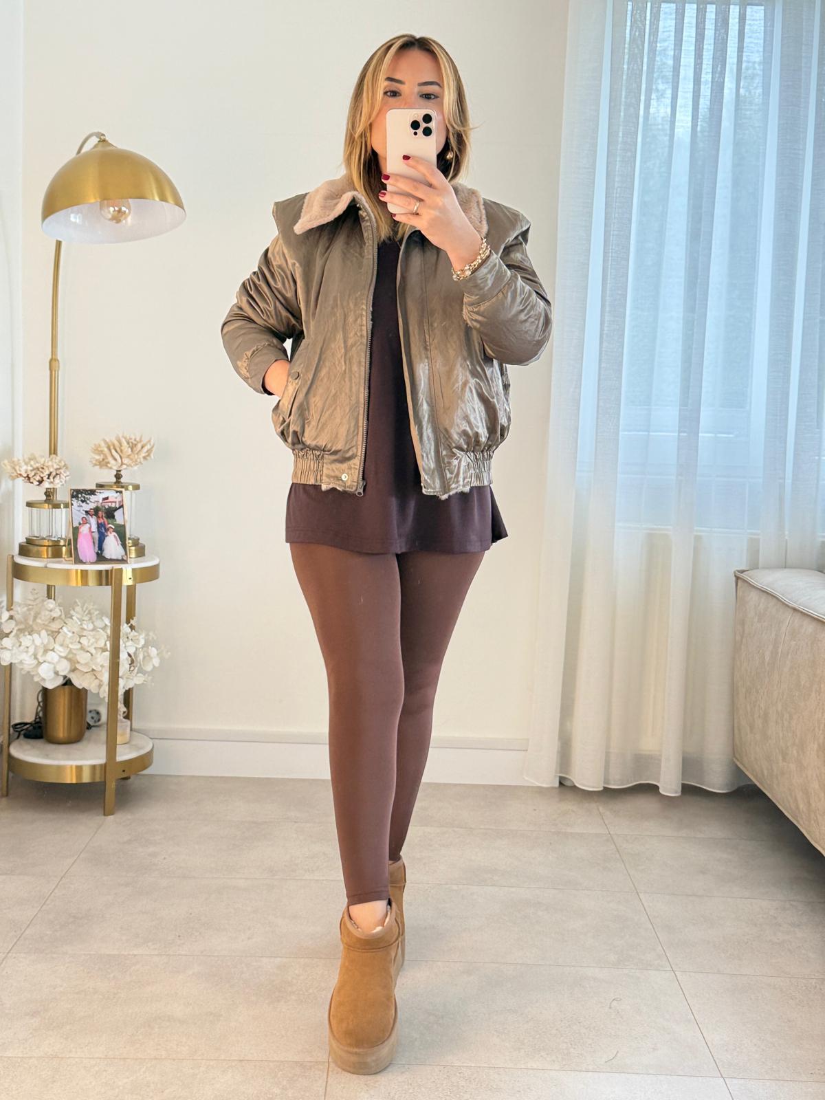 8746 Haki Bomber Ceket