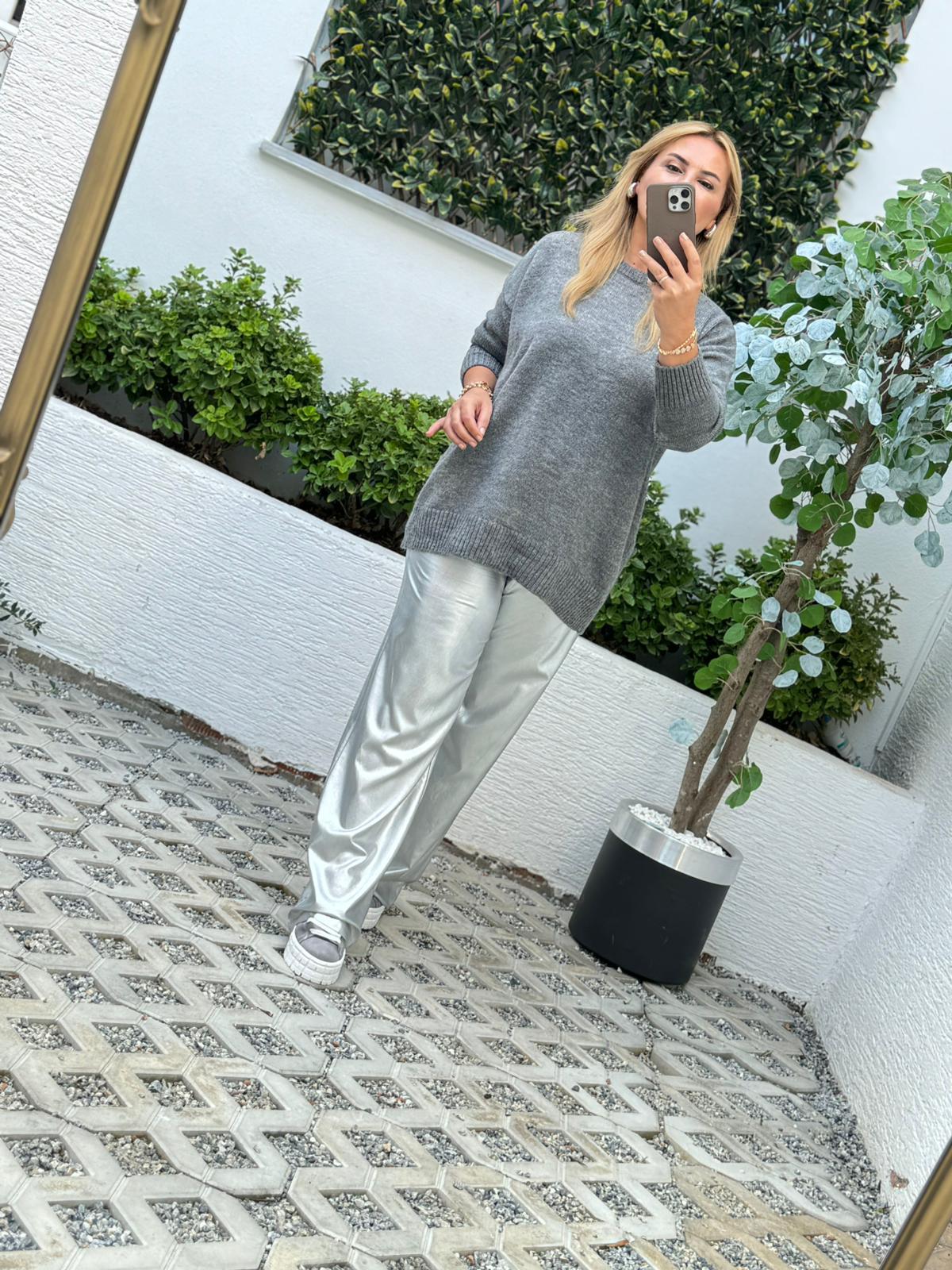 GÜMÜŞ PARLAK PANTOLAN