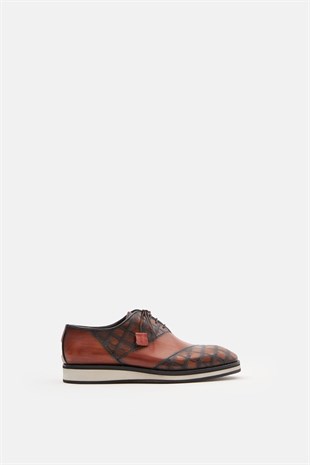 Joseph Hakiki Deri Kahverengi Klasik Ayakkabı