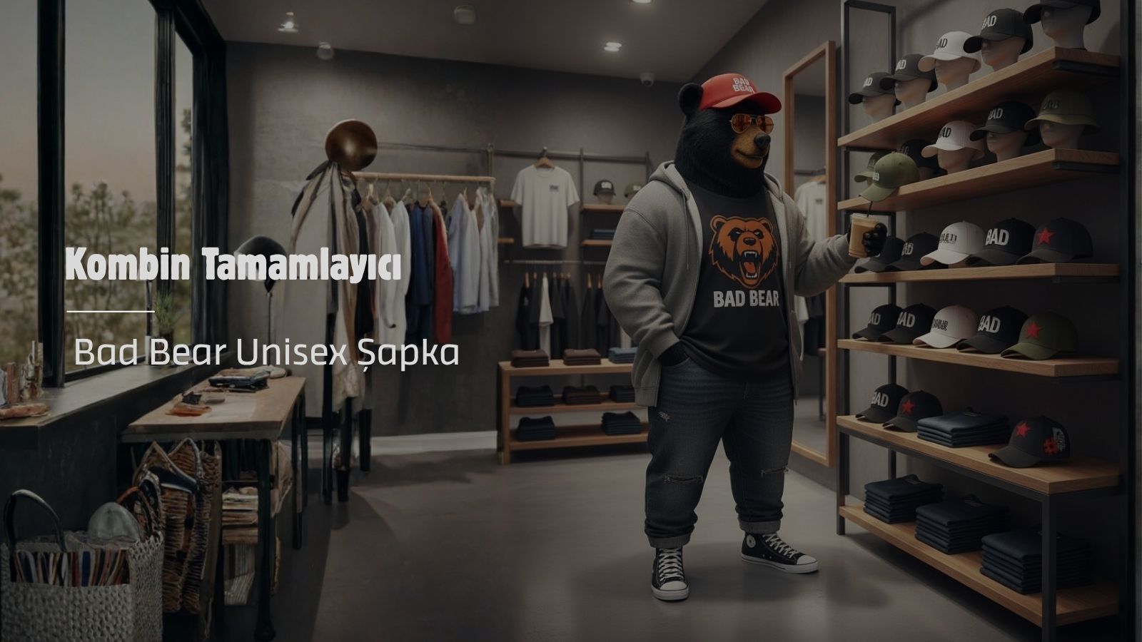Kombin Tamamlayıcı Bad Bear Unisex Şapka