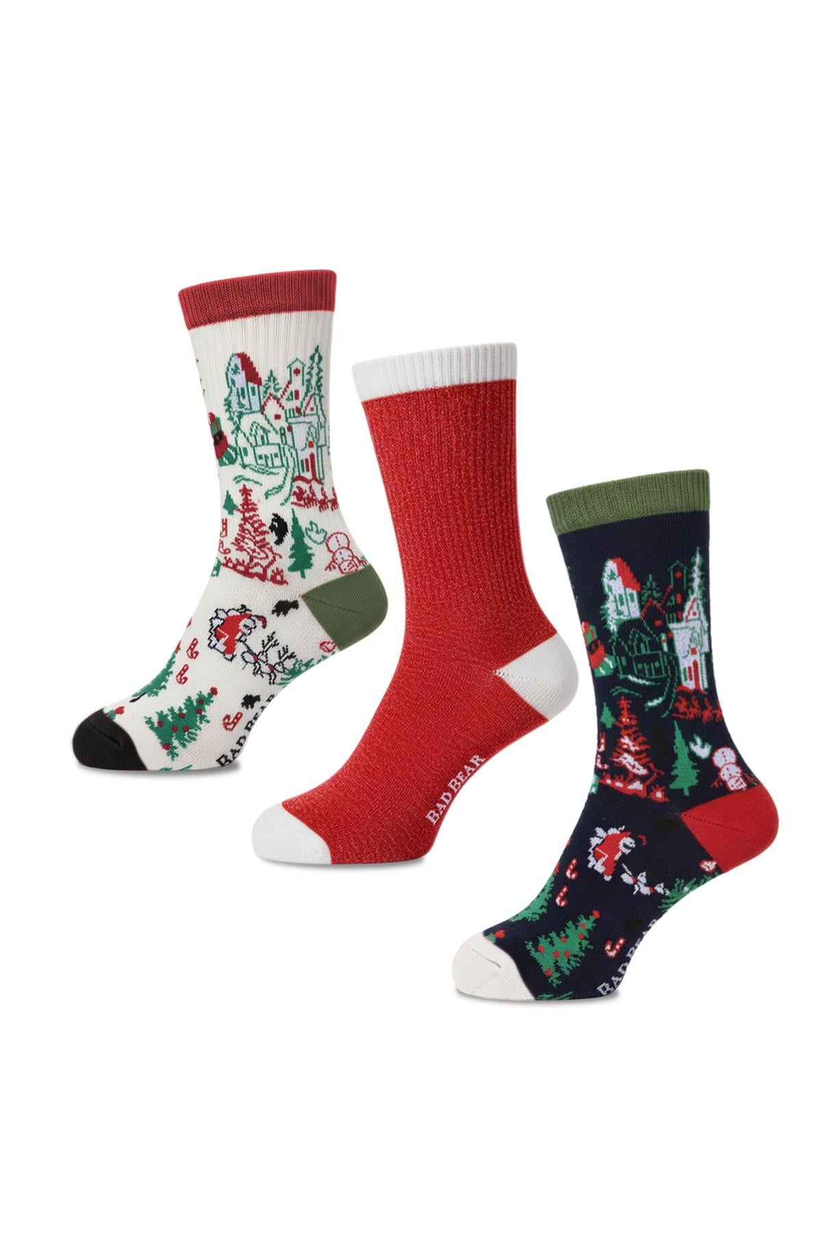 Ginger Çok Renkli Unisex 3lü Çorap