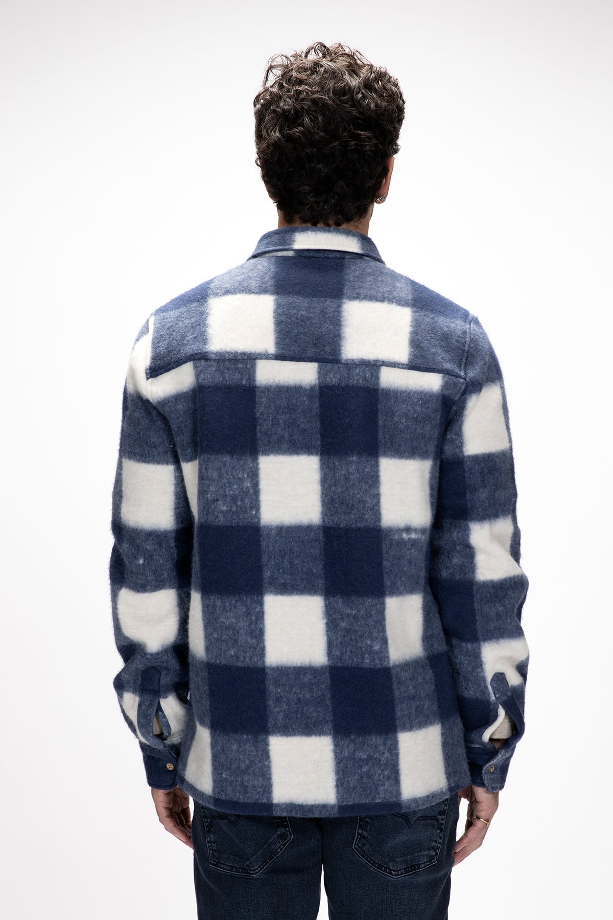 TORRES SHIRT TARTAN SHIRT LACİVERT  MAN SHIRT TORRES SHIRTTORRES SHIRT