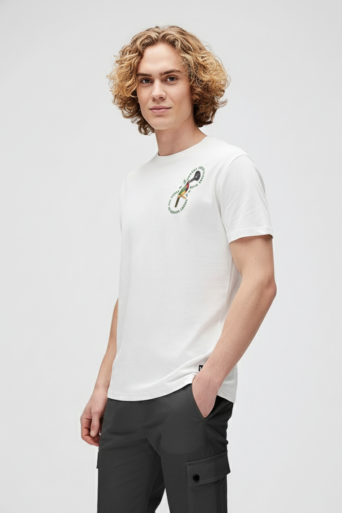 NATURE BAND T-SHIRT PRINTED T-SHIRT BEYAZ  MAN T-SHIRT NATURE BAND T-SHIRTNATURE BAND T-SHIRT