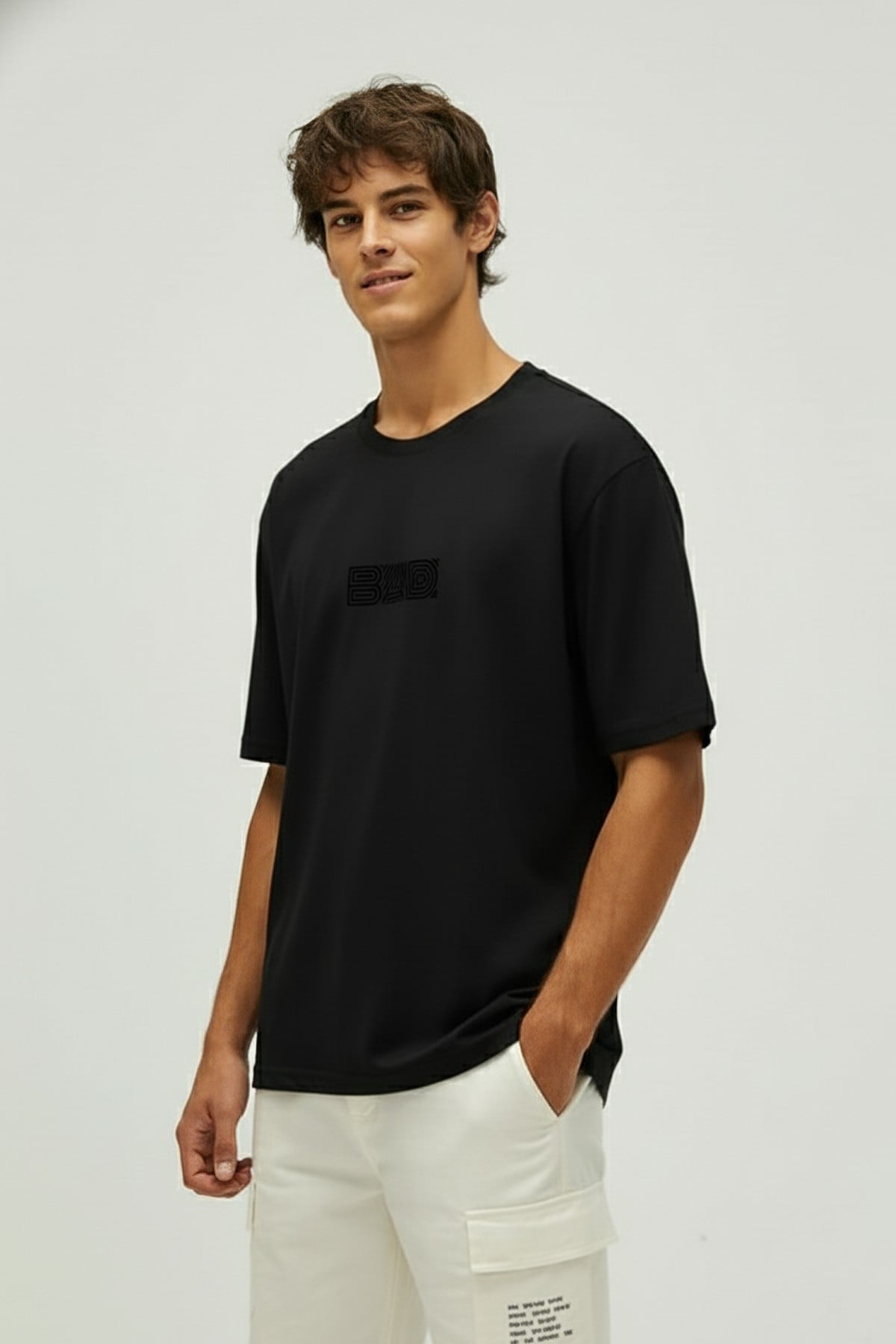 MAZE T-SHIRT PRINTED T-SHIRT SİYAH  MAN T-SHIRT MAZE T-SHIRTMAZE T-SHIRT