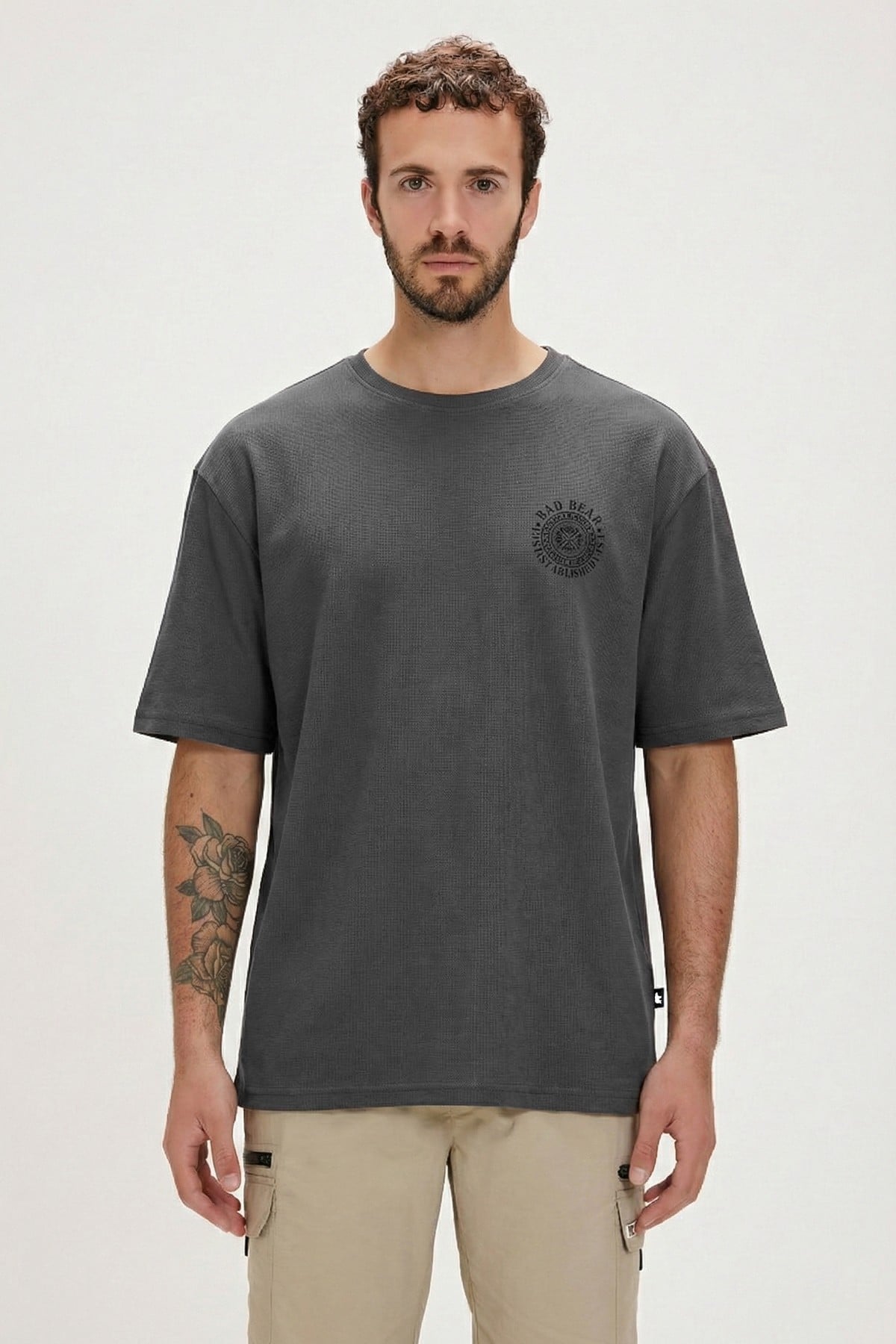 MONS T-SHIRT PRINTED T-SHIRT SİYAH  MAN T-SHIRT MONS T-SHIRTMONS T-SHIRT