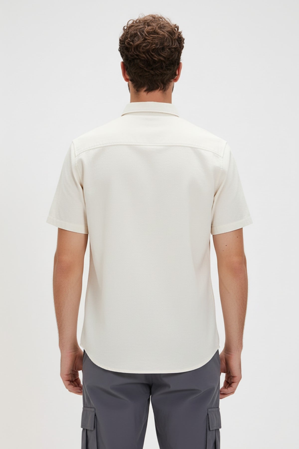 PLANT BASIC SHIRT BASIC SHIRT BEYAZ DÜĞMELİ MAN SHIRT PLANT BASIC SHIRTPLANT BASIC SHIRT