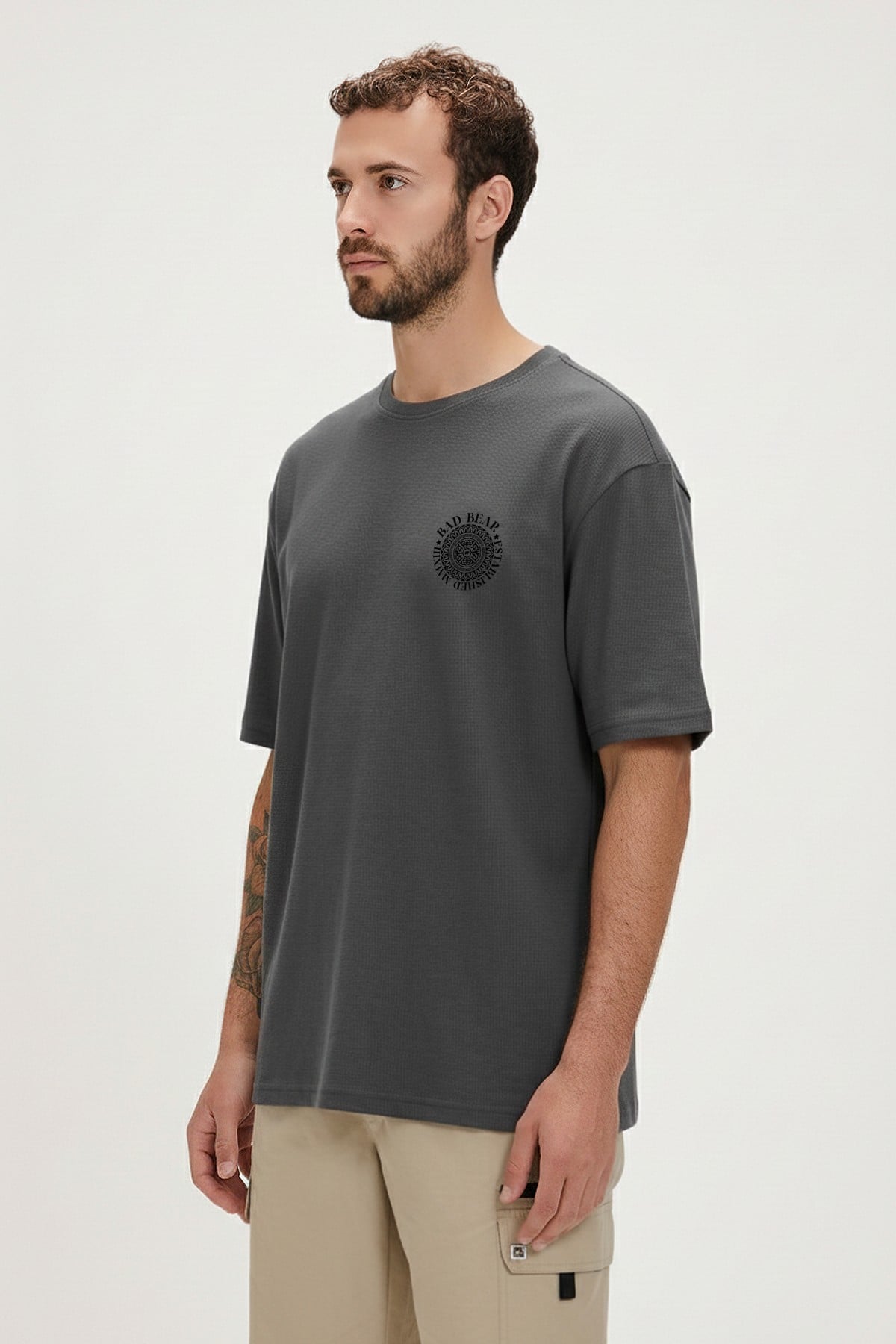 MONS T-SHIRT PRINTED T-SHIRT SİYAH  MAN T-SHIRT MONS T-SHIRTMONS T-SHIRT