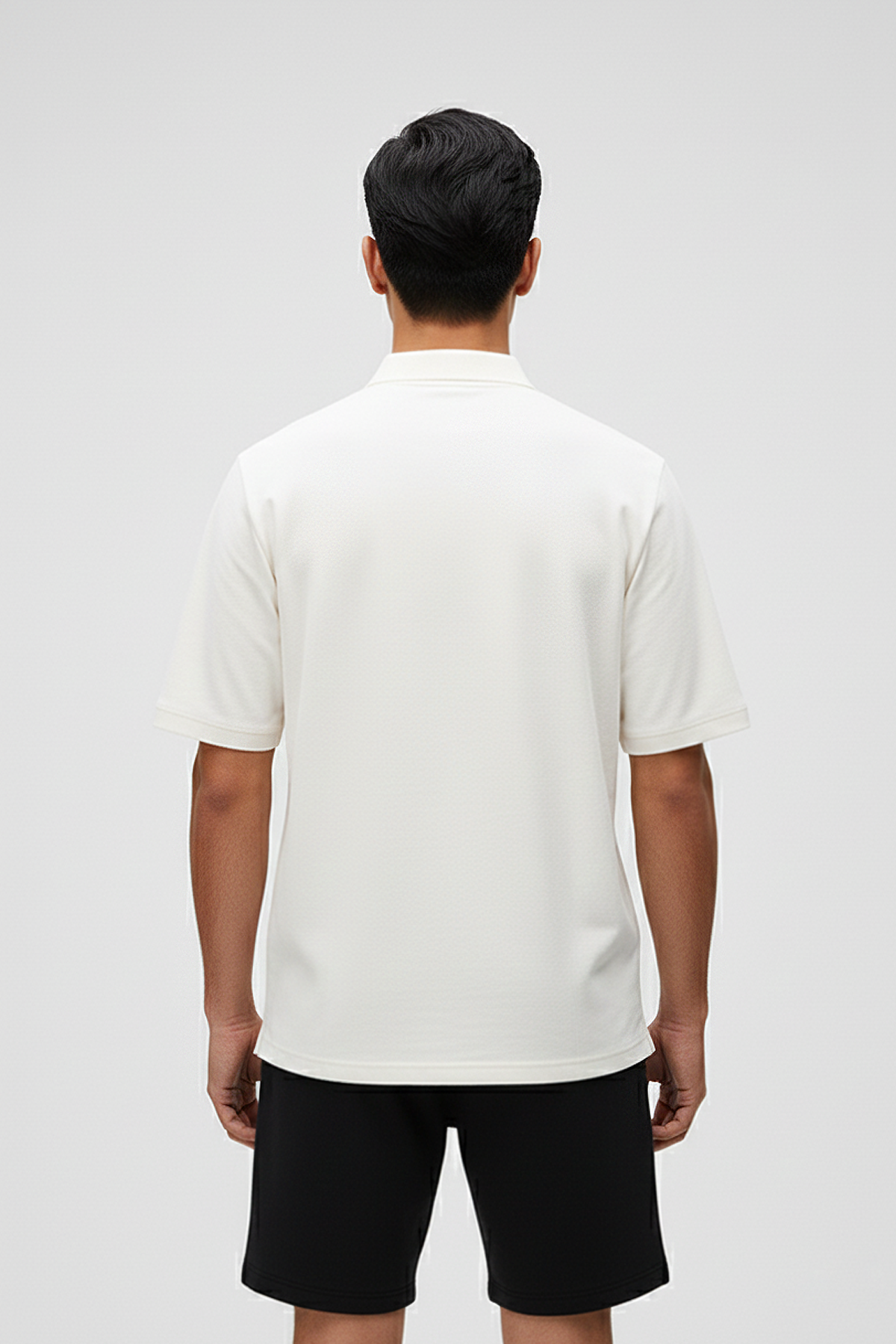 City Walker Beyaz Polo Yaka Erkek Tişört