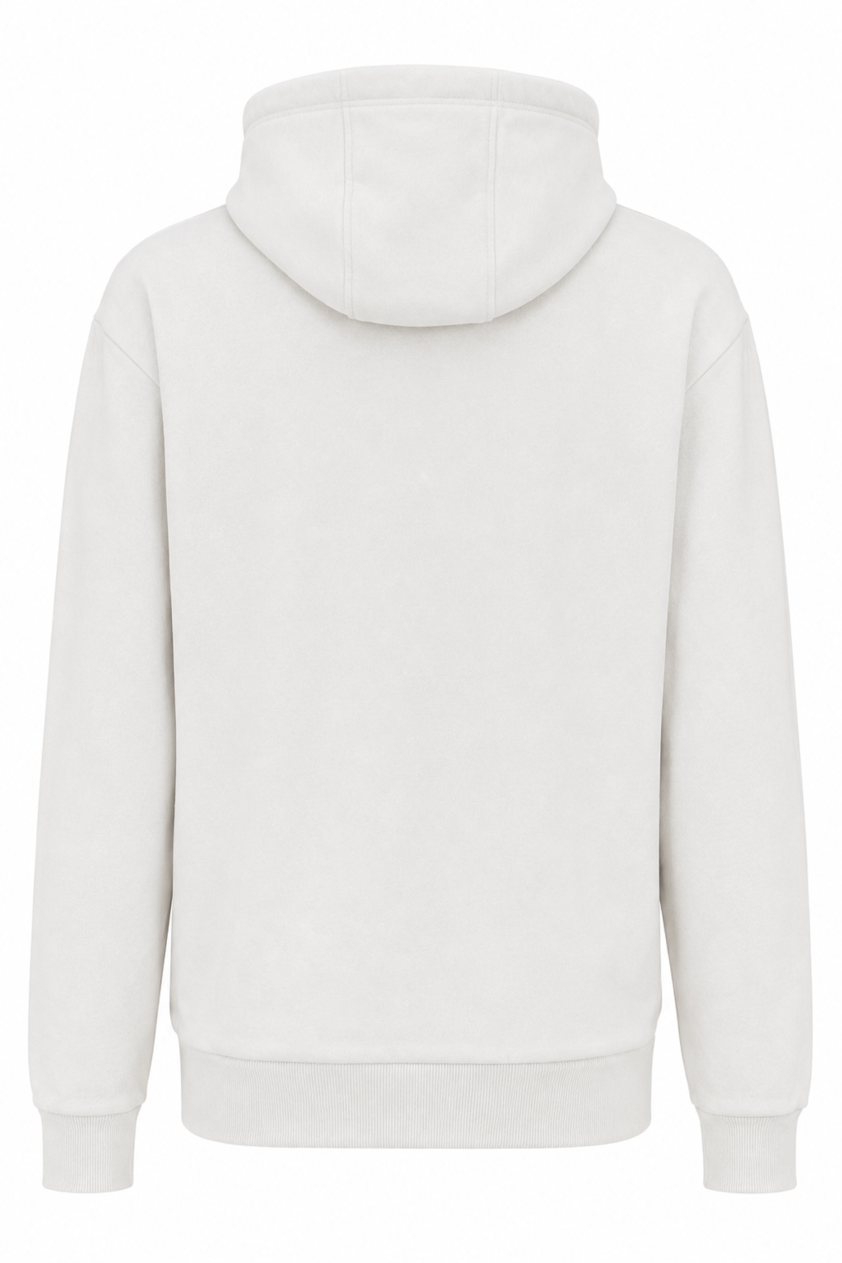 Essenc Beyaz Basic Kapüşonlu Erkek Sweatshirt